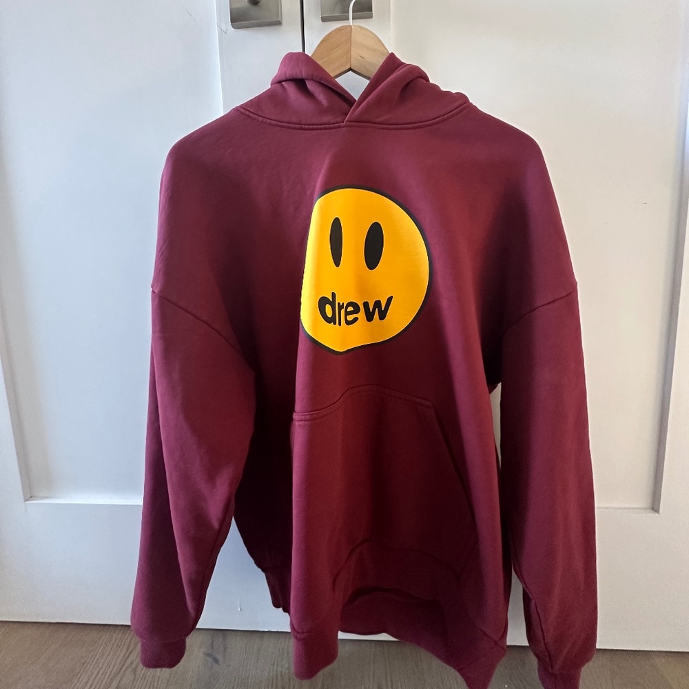 Drew House sweater - Burgundy mascot hoodie -  XS